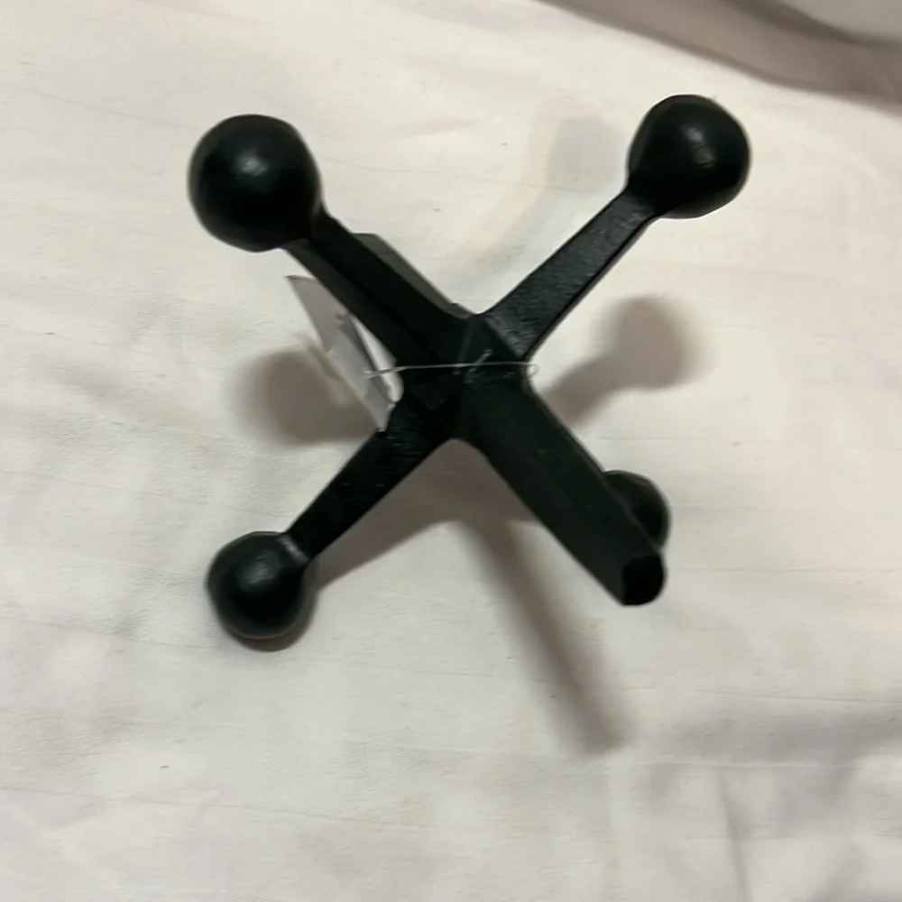 Resin Jax/ Jack Heavy Decor accent Wrought Iron Black -dark greenish tone - Picture 2 of 2
